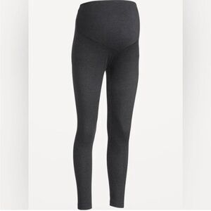 Old Navy Maternity 4-Way Stretch Cotton Charcoal Leggings